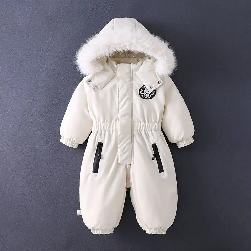 Kids’ Hooded Winter One-Piece Suit | Braviixx
