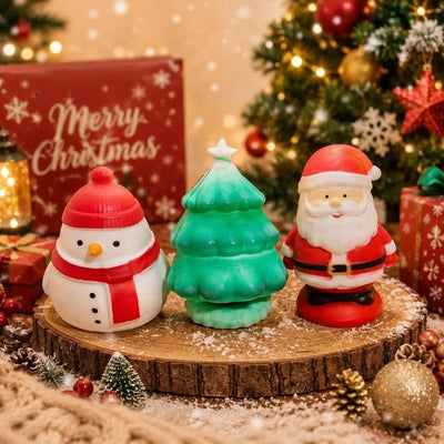 Christmas Squishy Toy – Santa, Tree or Snowman | Braviixx