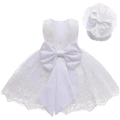 Baby Girls Princess Party Dress | Sleeveless Bow Ball Gown | 3M–24M | Braviixx