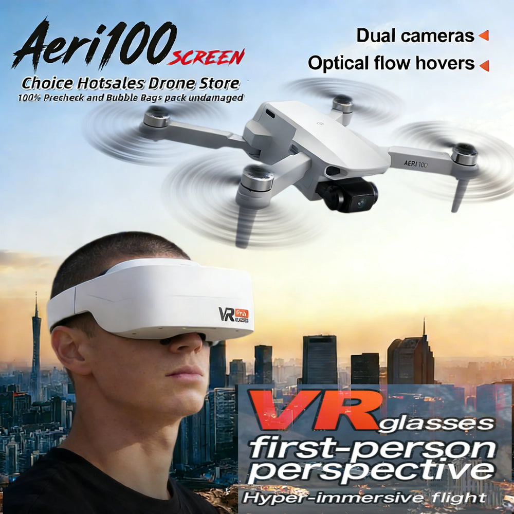 Foldable 4K Camera Drone with FPV Goggles Option | Brushless Quadcopter | Braviixx