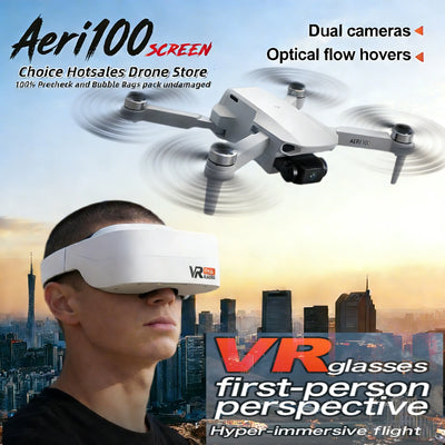 Foldable 4K Camera Drone with FPV Goggles Option | Brushless Quadcopter | Braviixx