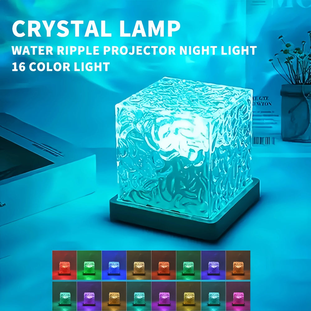 Water Ripple LED Projector Lamp | 16 Colours & USB Remote Control | Braviixx