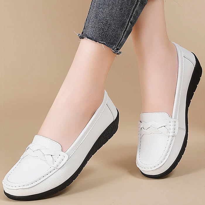 Braided-Detail Loafers | Round-Toe Slip-On Shoes | Braviixx