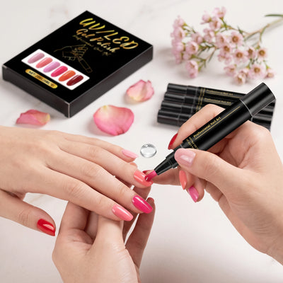 6-Piece Nail Art Drawing Pen Set | 5ml Colour Series | Braviixx