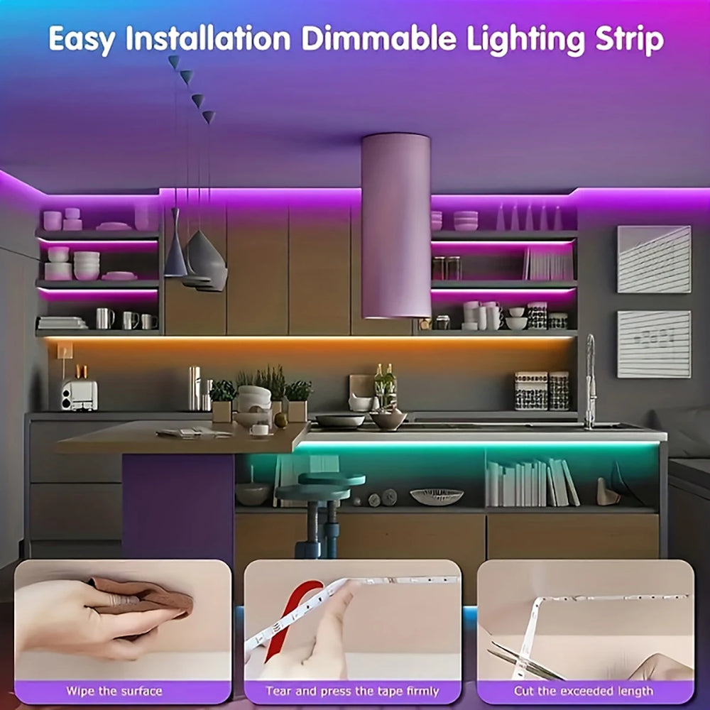 RGB USB LED Strip Lights | 24-Key or 44-Key Remote | Braviixx