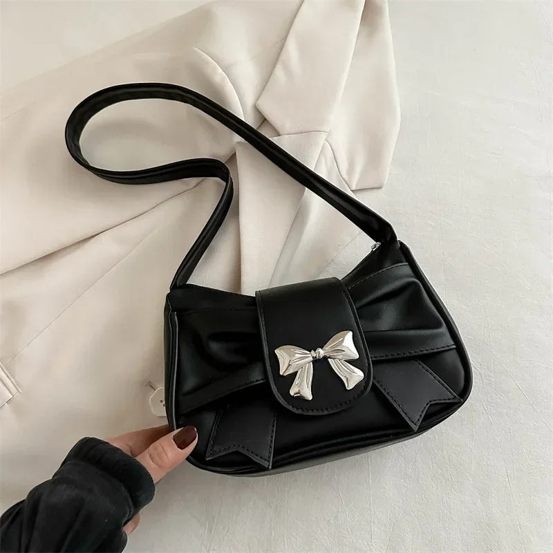 Bow-Detail Handbag | Heart Hardware & Mini Bow Design Options | Braviixx