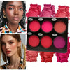 6-Colour Matte Blush Palette | Natural Contouring Blusher | Long-Lasting 18g Beauty Palette