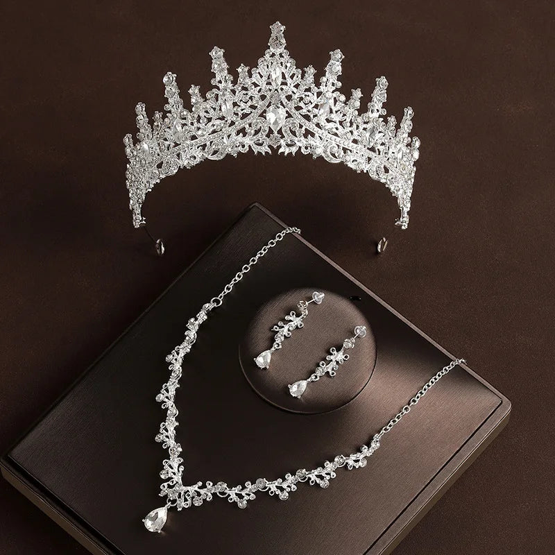 Bridal Crystal Jewellery | Tiara, Necklace & Earrings Set Options | Braviixx