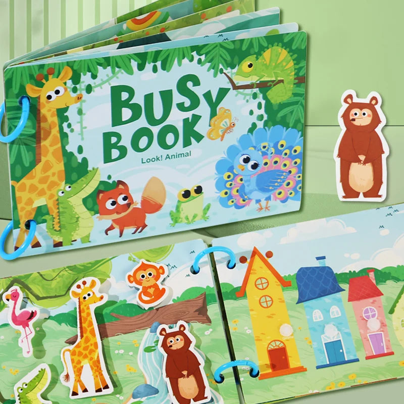 Kids' Themed Busy & Matching Book | Braviixx