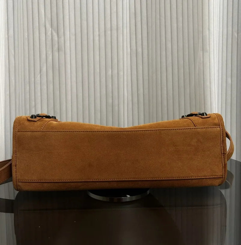 Motorcycle-Style Handbag | Braided Handles & Zip Detail | Braviixx