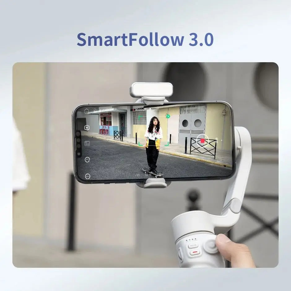 Foldable Smartphone Gimbal | 3-Axis Stabilizer & Extension Rod | Braviixx