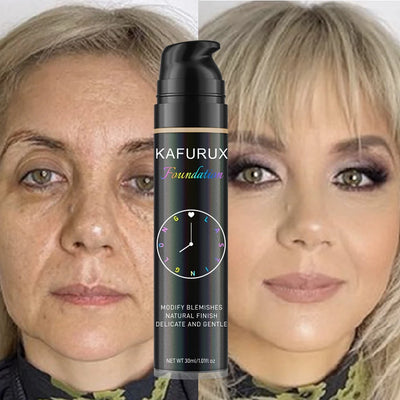 KAFURUX Long-Lasting Liquid Foundation | Blemish-Covering, Natural Finish, 8 Shades