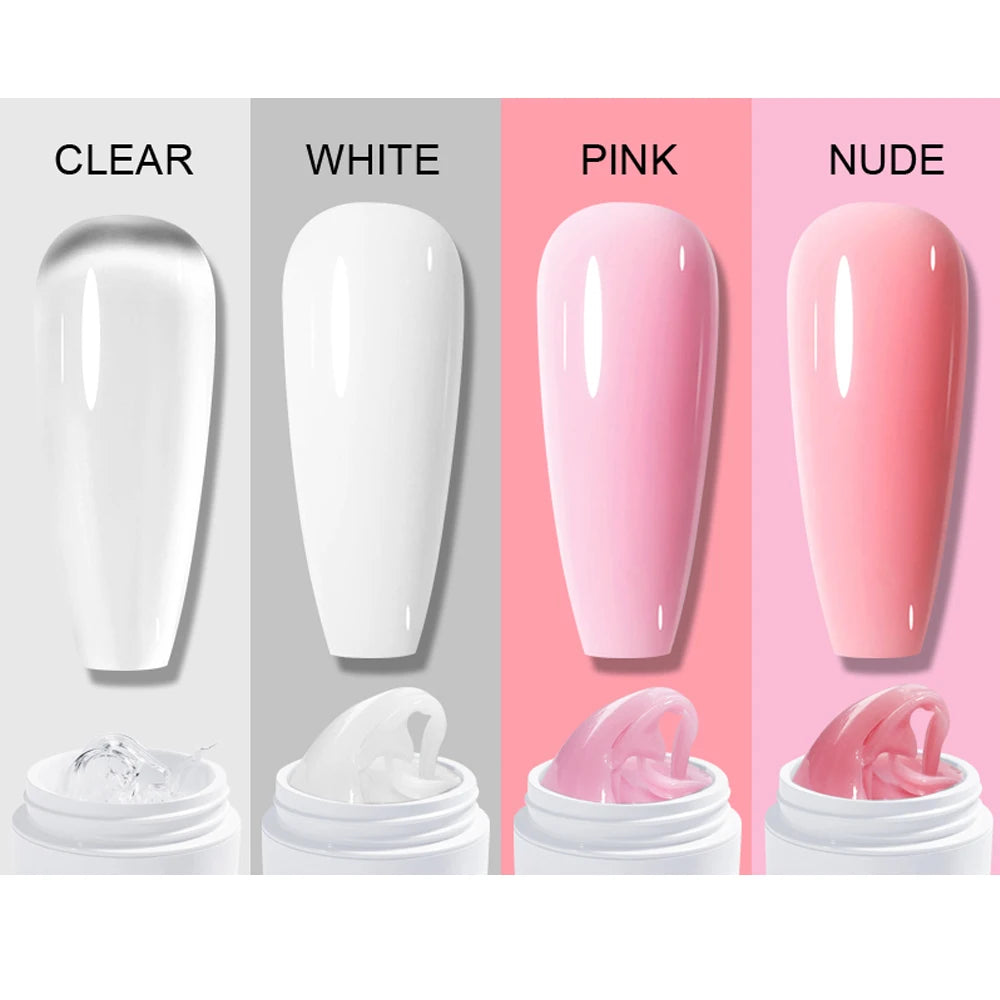 5ml & 15ml Nail Extension Gel | 9 Color & Size Options | Braviixx