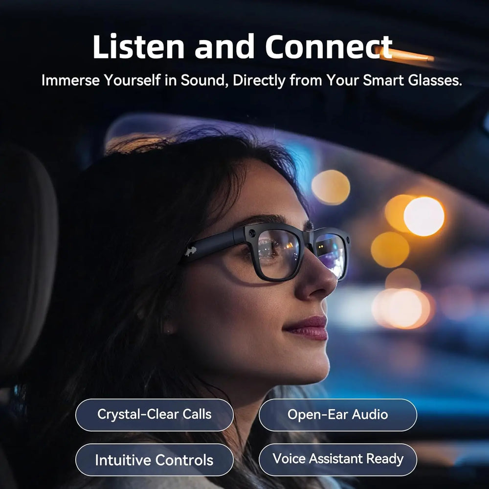 8MP AI Camera Smart Glasses with Bluetooth Audio | Braviixx