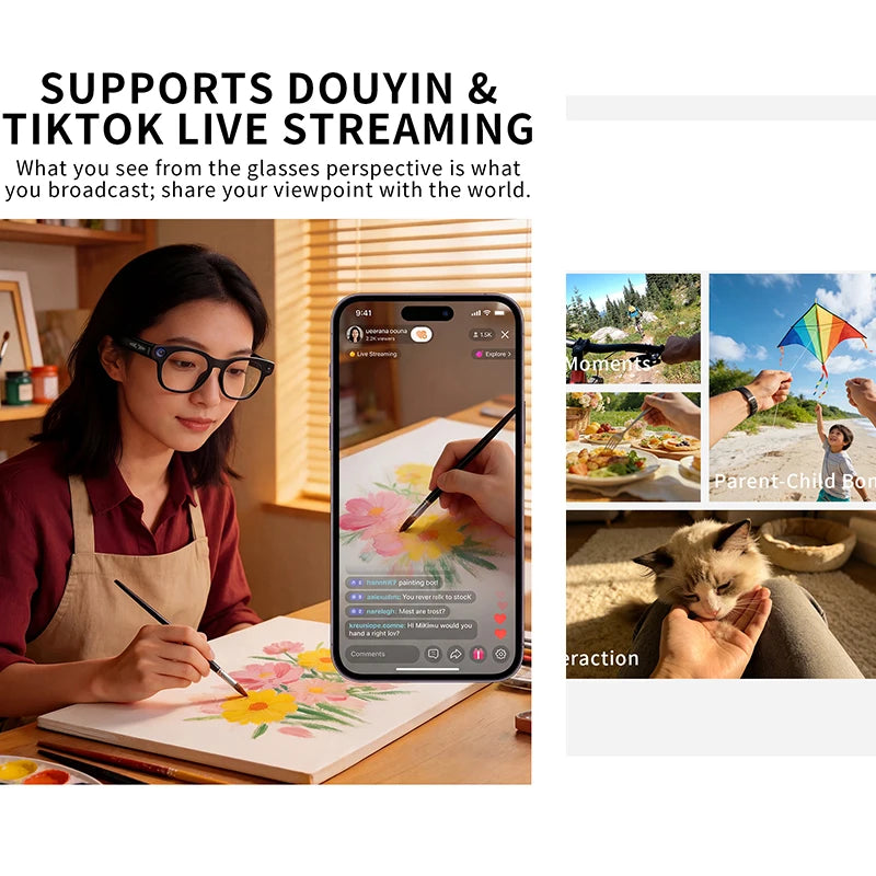 8MP AI Translation Camera Glasses | Braviixx