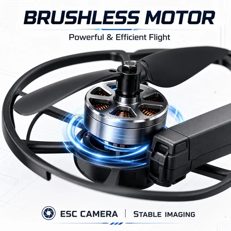 4K Camera Drone with FPV Goggles or Screen Remote | Brushless Quadcopter | Braviixx