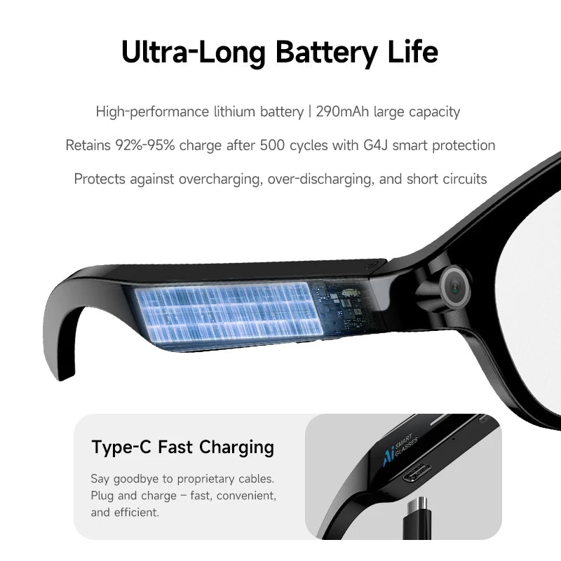 M89 Camera Smart Glasses with Audio & Translation | Braviixx