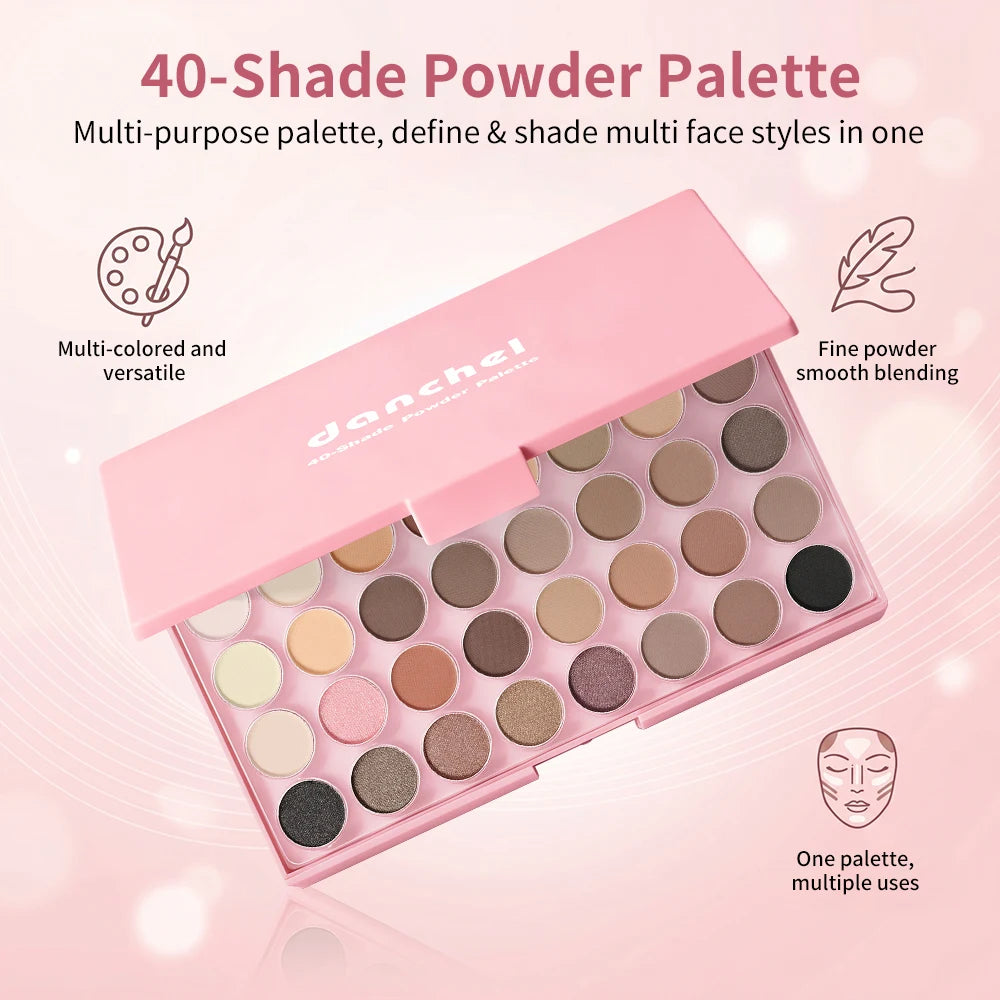 All-in-One Makeup Kit | 40-Color Palette, Blush, Lips & Tools | Braviixx