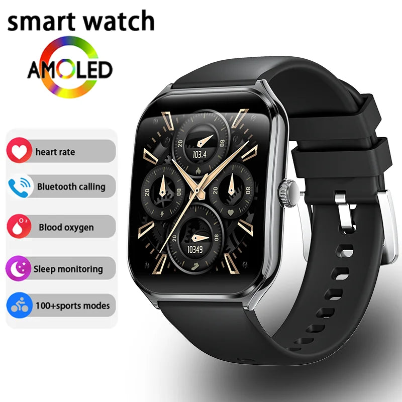 1.96" AMOLED Smart Watch with Bluetooth Calling & Always-On Display | Braviixx