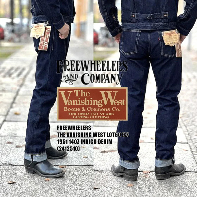 Freewheelers The Vanishing West Lot 601XX 1951 · 14oz Indigo Denim · W30–36