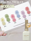 6-Color Gel Nail Polish Set, 15ml Bottles | Braviixx