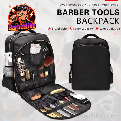 Barber Tool Backpack | Fold-Open Organiser & Mesh Pockets | Braviixx