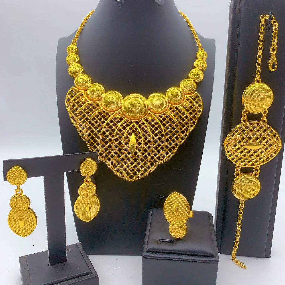 Gold-Tone Statement Jewellery Sets | Seven Designs | Braviixx