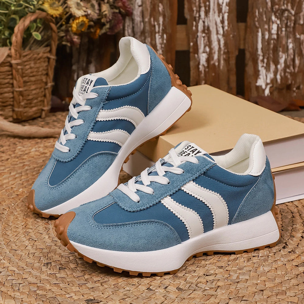 Womens Sneakers Mesh Breathable Walking Shoes Fashion Chunky Platform Sneakers Retro Jogging Footwear Ladies Casual Sports 2026