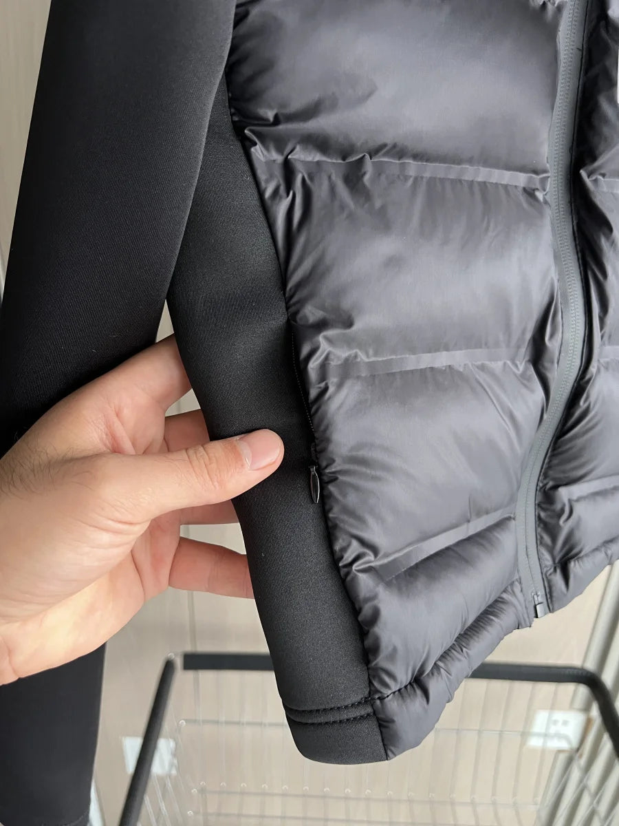 Women's Hooded Quilted Jacket | Stand Collar & Contrast Sleeves | Braviixx