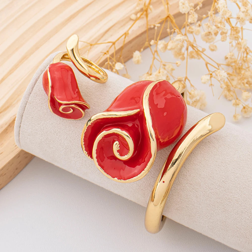 Flower Bracelet & Ring Set | Braviixx