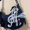 Music-Themed Bag Charm | Treble Clef & Beaded Pendant Designs | Braviixx