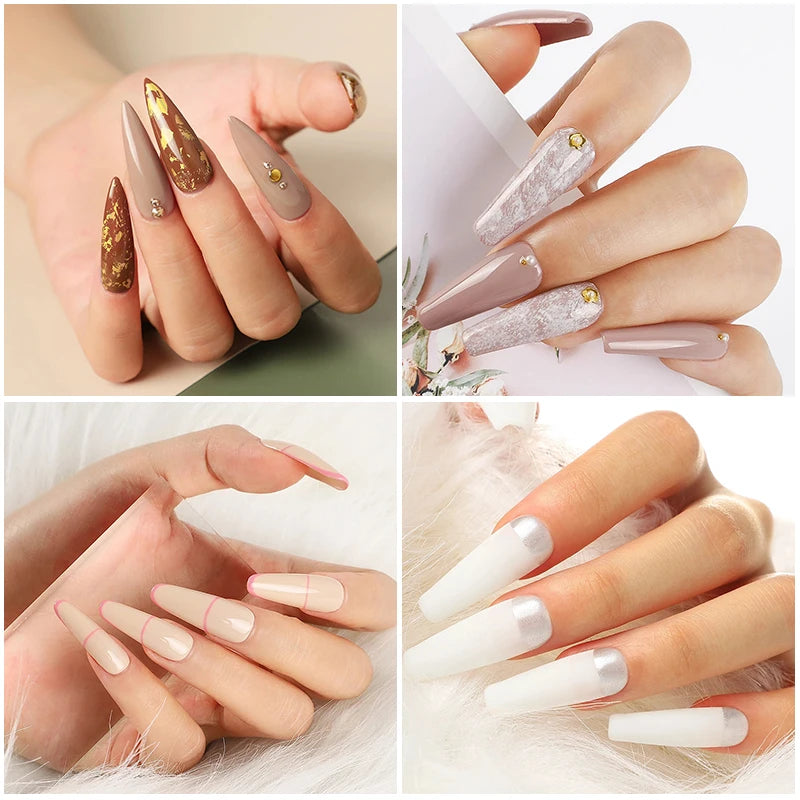 27-Color UV/LED Gel Nail Kit with Lamp & Drill | 4 Extension Gels | Braviixx