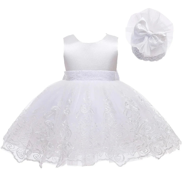 Baby Girls Princess Party Dress | Sleeveless Bow Ball Gown | 3M–24M | Braviixx