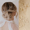 3Pcs Pearls Wedding Bridal Hair Pins Anti-slip Stable Grip Wedding Bridal Headdress for Friends Girlfriend Wife Novel Gift