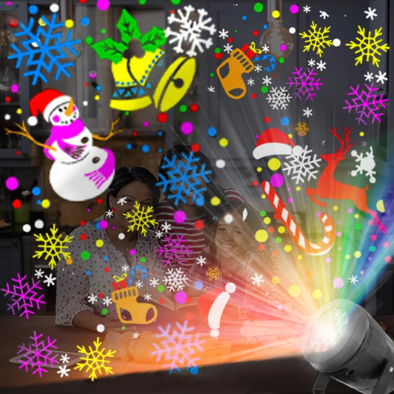 Christmas Projection Light | 16 Patterns & Rotating Display | Braviixx