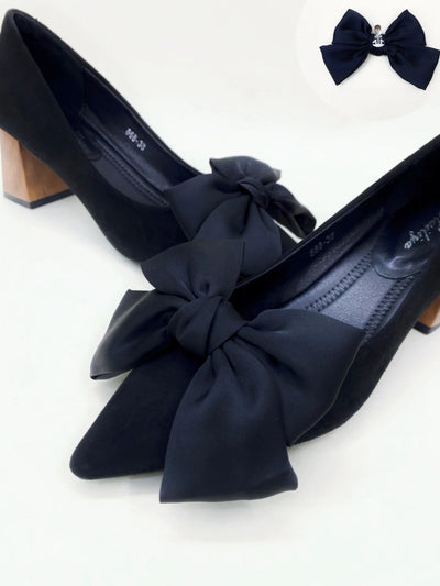 Women's DIY Detachable Satin Bow Shoe Clips | 4 Styles | Bridal & Everyday