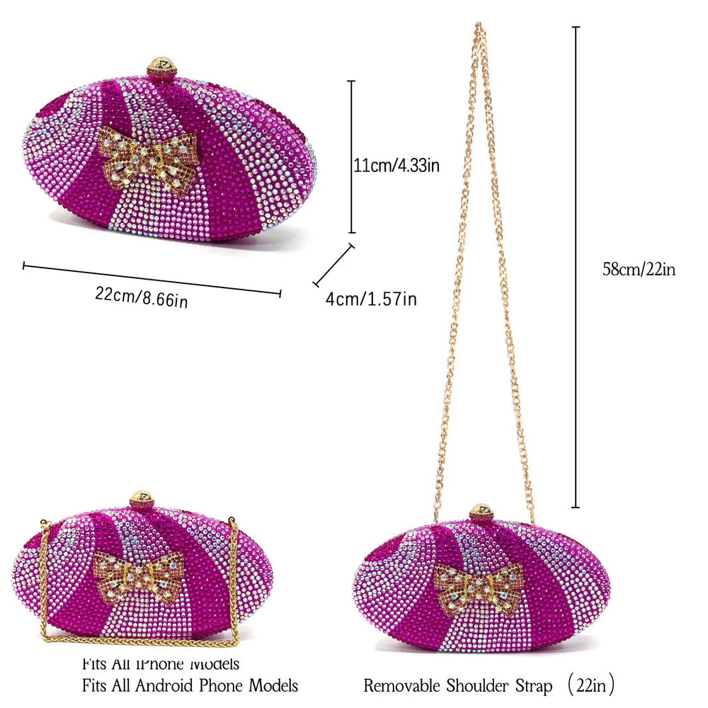 Venus Chan Italian Design Women's Shoes & Rhinestone Butterfly Bag – Perfect for Weddings & Bridal Accessories
