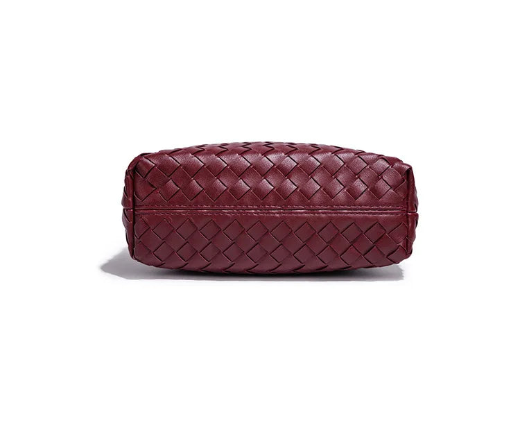 Women's Woven Crossbody Bag | Chain Strap | Braviixx