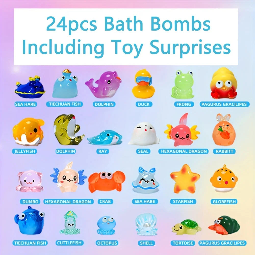 24-Piece Kids' Bath Fizz Set | Braviixx
