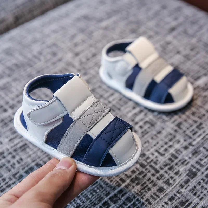 Baby Two-Tone First-Step Sandals | Braviixx