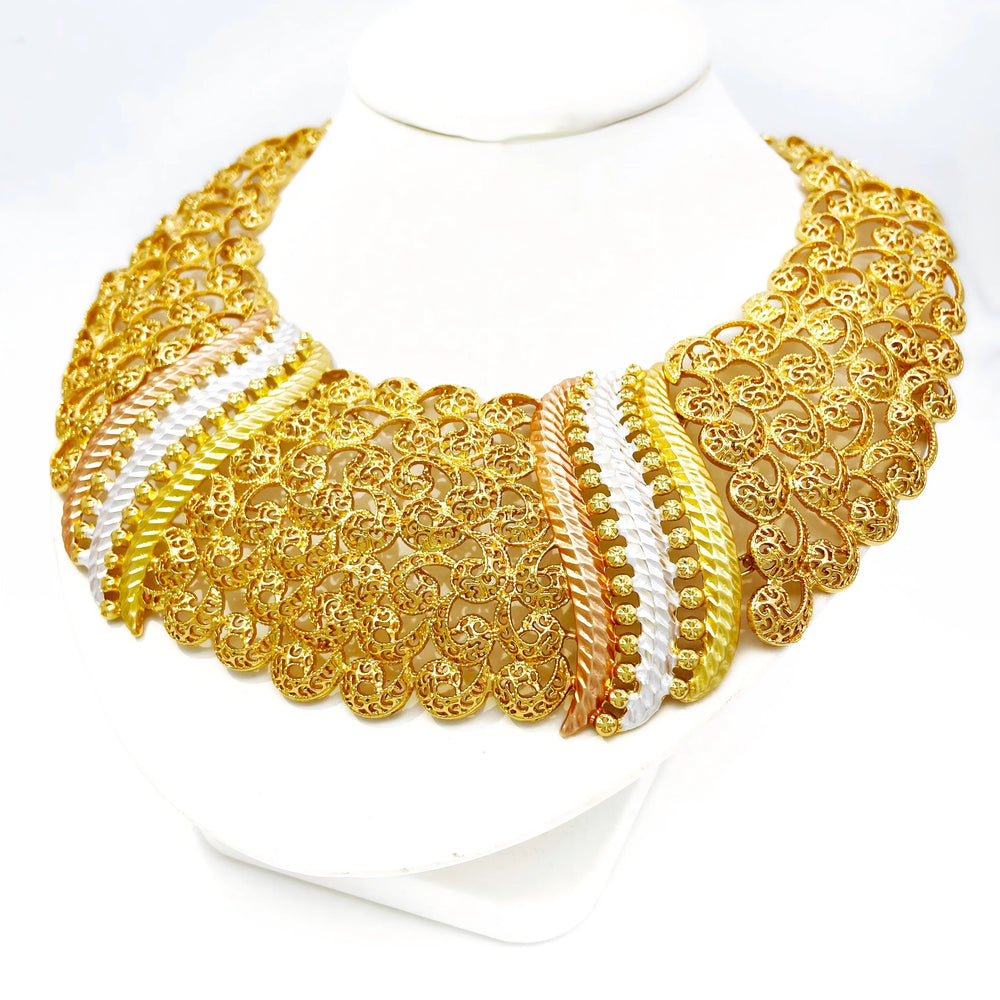 Four-Piece Necklace, Earrings, Bracelet & Ring Set | Braviixx
