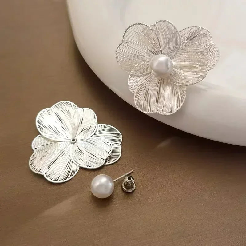 premium stainless steel statement pearl jewelry Women's earrings fashion cute earrings--Wholesale is supported