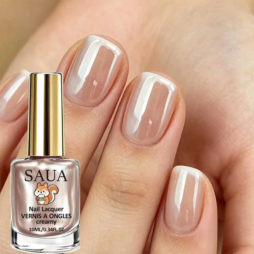 Champagne Pearl Nail Polish, 10ml | Braviixx