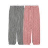 Women's Long Pants 2026 Summer New Style Red Plaid Drawstring Lantern Pants Long Pants Beach Vacation Casual Fashion