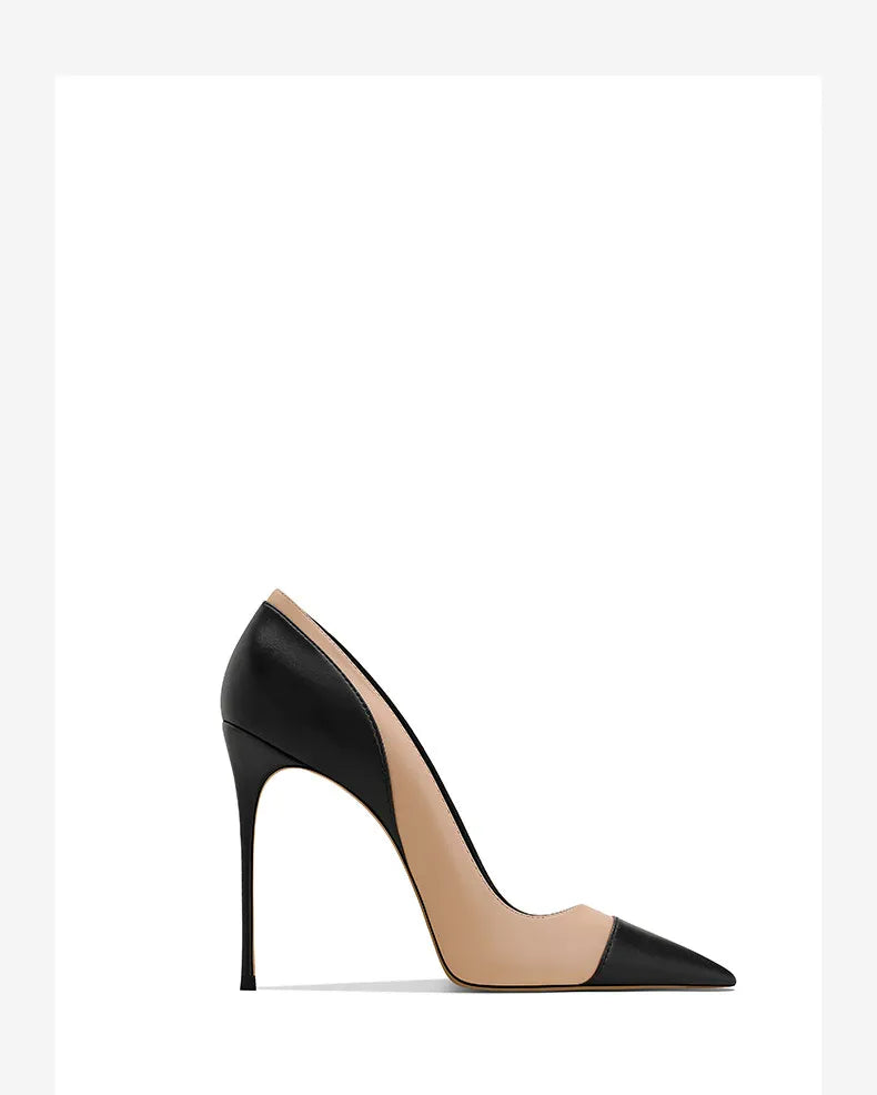 Women's Two-Tone Pointed-Toe Pumps | Stiletto Heel | Braviixx