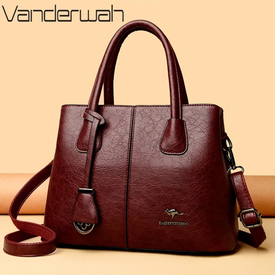 Textured Tote Bag | Top Handles & Shoulder Strap | Braviixx