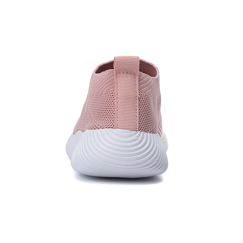 New Pink Women Shoes Soft Sneakers Lightweight And Comfortable Women Slip On Lazy Loafers Walking Shoes For Women Size 36-42