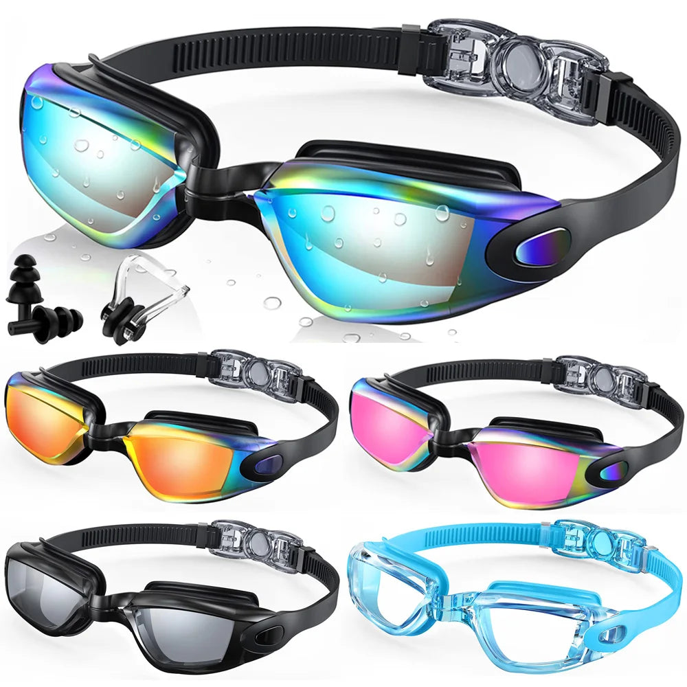 JoyMaySun Professional Swimming Goggles | 99% Anti-Fog · 100% UV · No-Leak | 10 Colours | Braviixx