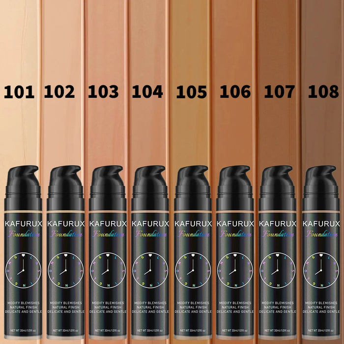 8 colors Liquid Foundation Effective Concealer Waterproof Sweat-resistant Face Korean Makeup Porfession Face Base Cosmetics Gift