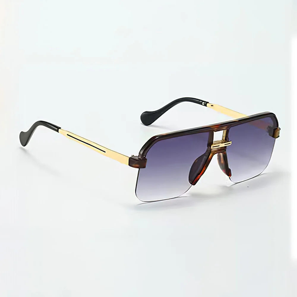 Women's Oversized Square Pilot Sunglasses | UV400 · Gradient Lens · Gold Temple | 6 Colours | Braviixx